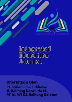 					View Vol. 3 No. 1: Integrated Education Journal (Jan-Juni)2026
				