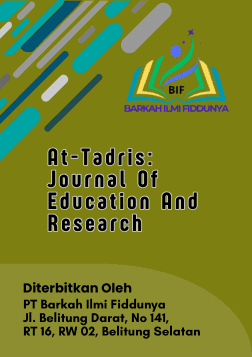 					View Vol. 3 No. 1 (2024): At-tadris: Journal Of Education And Research (Juni)
				